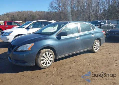 2014 Nissan Sentra Sv z USA, uszkodzony, nr VIN 1N4AB7AP6EN851836